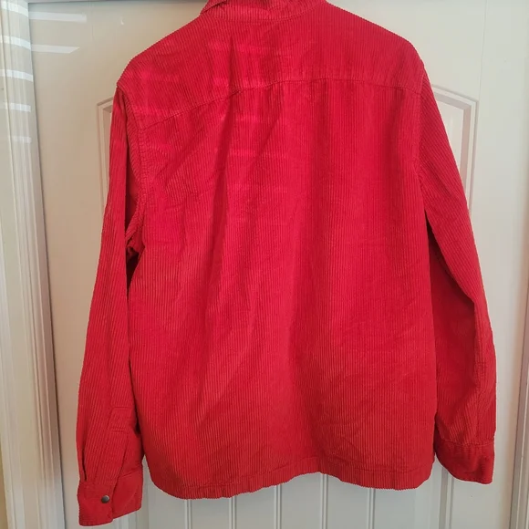 American Eagle Outfitters Red Corduroy Shirt Jacket - Picture 2 of 6